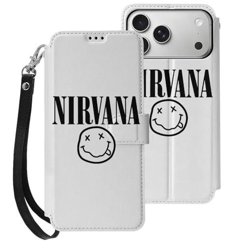 iPhone17 Pro Max用ケース 手帳型 ニルヴァーナ アイフォン17 Pro Max用ケース 財布型 スマホケース PUレザー おしゃれ カード収納 スタンド機能 携帯カバー 耐衝撃 2025年新型