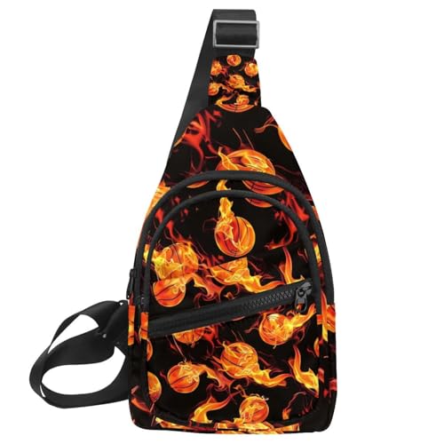 Mochila cruzada de baloncesto ajustable y multicolor para deporte unisex