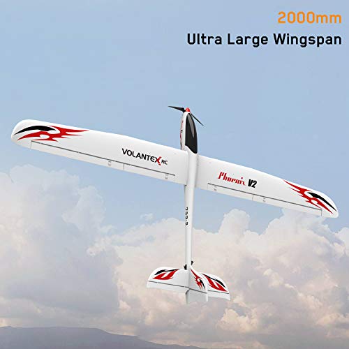 Volantexrc Rc Glider Airplane Phoenixv2 Electric Rc Sailplane 2000Mm Wingspan & Plastic Unibody Fuselage Brushless Pnp Version No Remote No Battery (759-2 Pnp) #TOP2