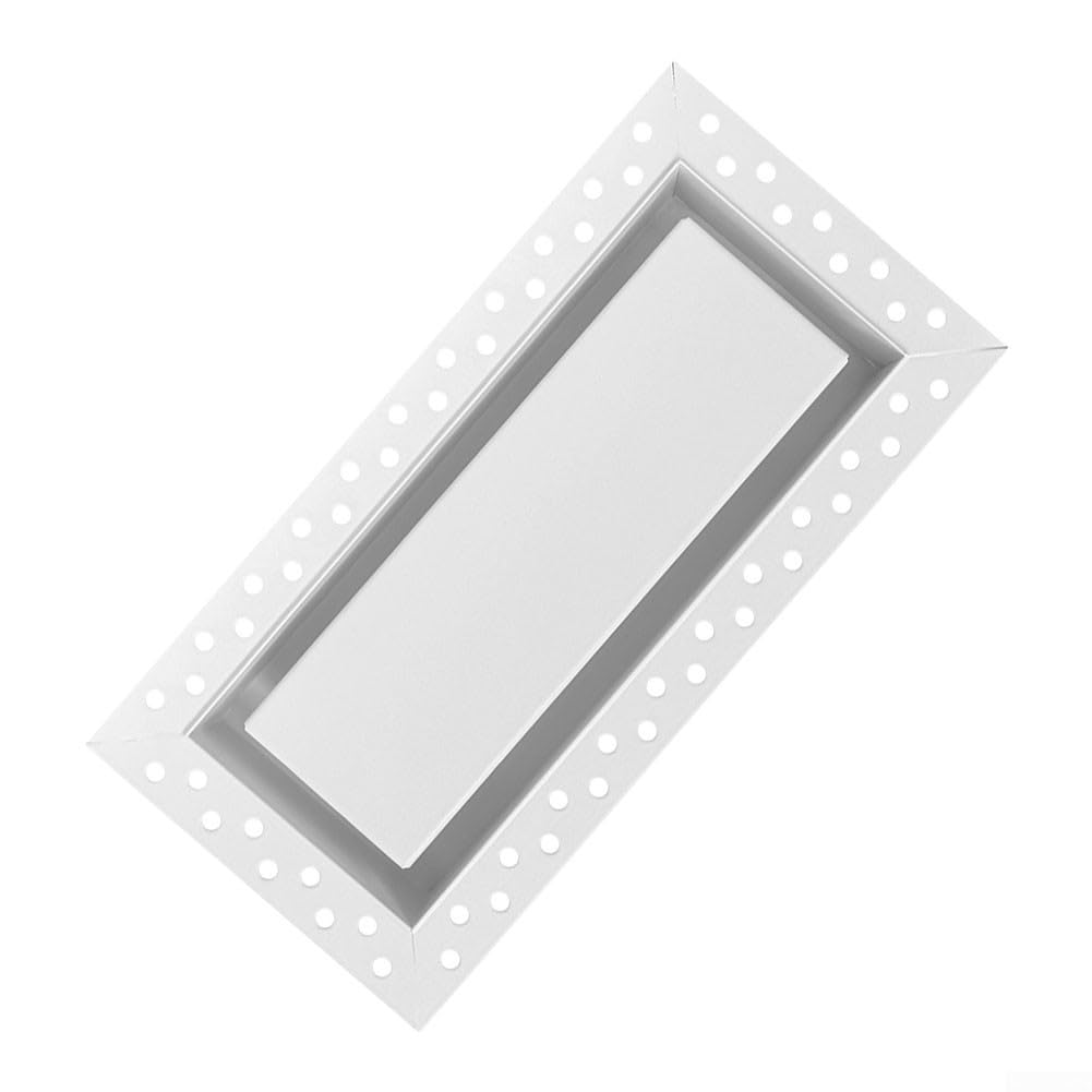 Aluminium-Wandlüftungsabdeckung für Standard für Trockenbau-Lüftungsausschnitte, Luftregistergitter mit sauberem Kantenprofil und gleichmäßiger Luftverteilung (15,2 x 25,4 cm)