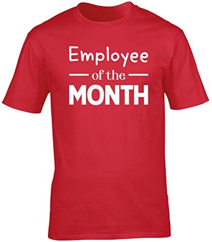 Image of Hippowarehouse Employee of the Month Unisex Short Sleeve t-Shirt (Specific Size Guide in Description) Red