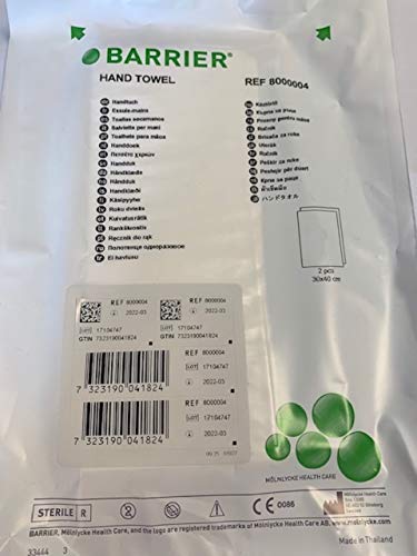 Molnlycke Health CareBarrier - Toalla de mano (30 x 40 cm, 2 unidades cada paquete, 12 unidades)