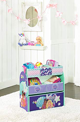 Barbie Mermaid Multi-Bin Toy Organizer, Multi Color