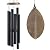 Wind Chimes Outside Deep Tone, 45 in WindChimes Large with 6 Heavy Tubes, Large Deep Tone Wind Chime Outdoor for Garden Hanging Décor,Sympathy Gifts, Black