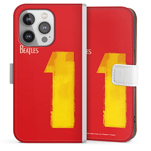 DeinDesign Etui Compatible avec Apple iPhone 14 Pro Etui Folio Etui magnetique The Beatles Bande Musique - Les Beatles, Paul McCartney, John Lennon, RIngo Starr, George Harrison DeinDesign Etui Compatible avec Apple iPhone 14 Pro Etui Folio Etui magnetique The Beatles Bande Musique