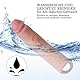BDSMYEE Penishülle mit Vibrator für Penisverlängerung,21 cm Penis Sleeve Silikon erotisches Sexspielzeug für die Männer Penis Hülle Penismanschetten Sex Toyset Herren (Fleischfarbe)