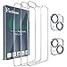 Ferilinso Verre Trempé Conçu pour iPhone 13 Mini, 3 Pièces HD Film Vitre Protection écran avec 2 Pièces Caméra Arrière Protecteur, Coque Amical, Dureté 9H, 5.4 Pouces 5G, Sans Bulles