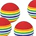 kowaku 10Pcs Rainbow Foam Sponge Ball, Indoor Practice Golf Balls Training Ball Golf Equipment, 42mm