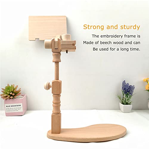 Cadre à broder FBHFSUIEF support broderie réglable de table artisanal - 2