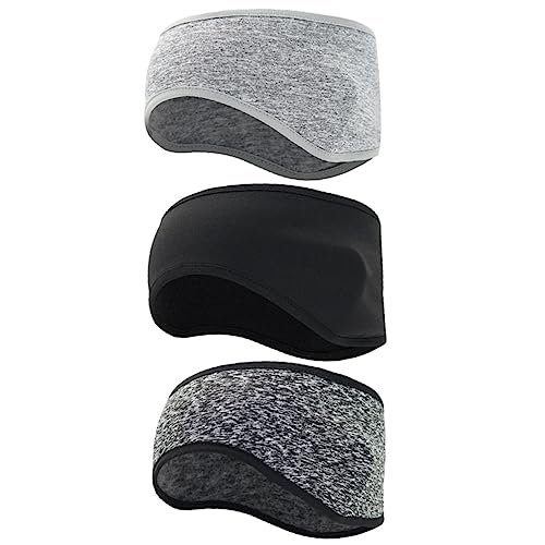 Toyvian Comfy Ear Muffs Headband 3 Pack for Workout Cycling Hiking Winter Sports