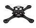Usmile® Super Lightweight 100mm Micro Brushed Carbon Fiber Quadcopter Frame for Mini Micro FPV Racing Support for 820 8.5 * 20mm Motor