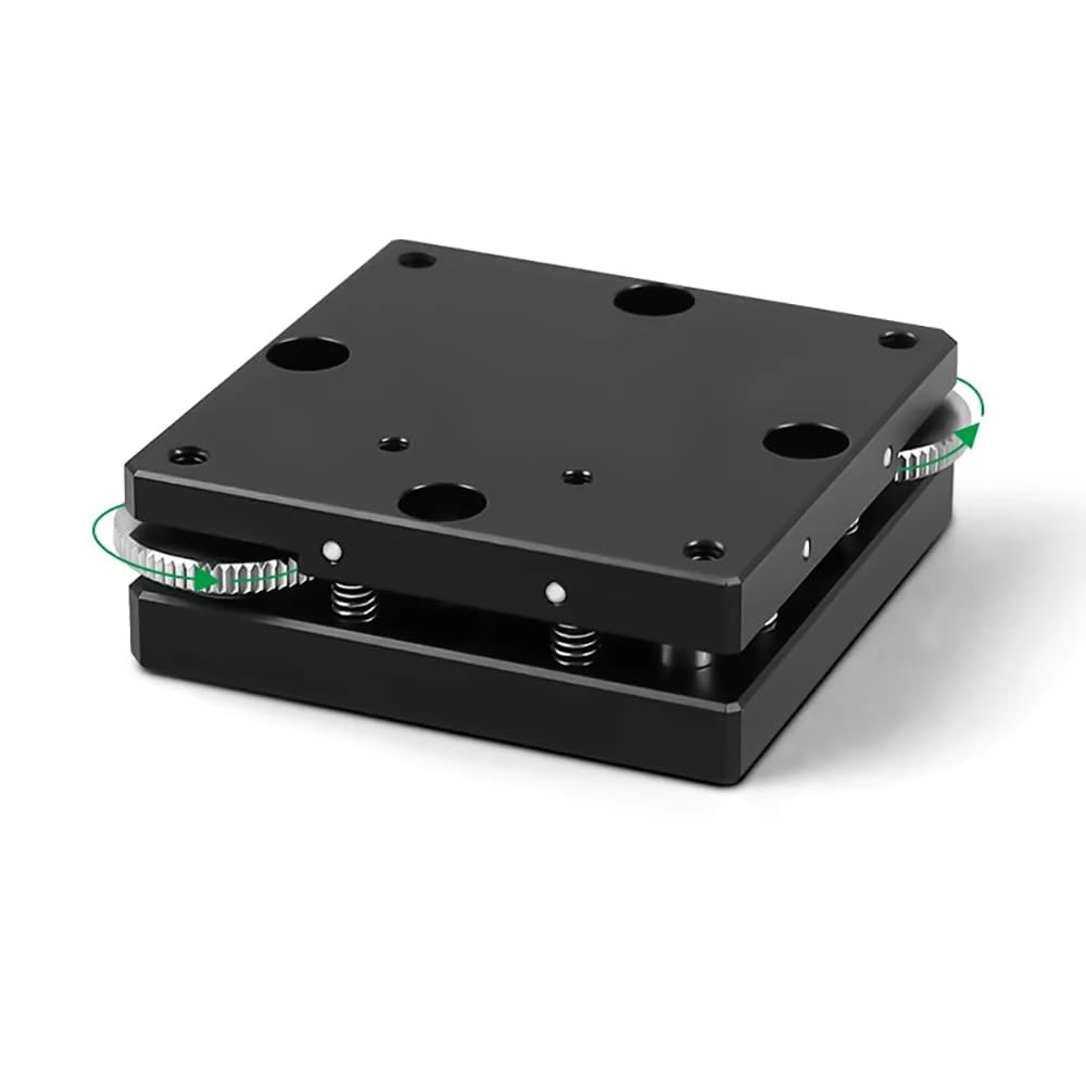 Tavolino Inclinabile Manuale dell'Asse XY, Piattaforma Regolabile con Micrometro di Precisione AHELF42-60 (±2°), per Microscopia e Automazione
