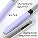 AZF Pencil Case Compatible with Samsung Galaxy Tab S7/S7+/S7 FE/S8/S8+/S8 Ultra/S9/S9+/S9 Ultra S Pen Case, with Top and Bottom Cover Separated, Translucent Silicone Sleeve. (Lavender Purple)
