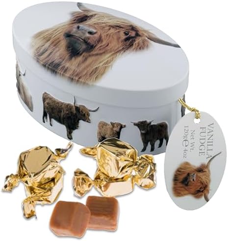 Gardiners of Scotland Highland Cow Vanilla Fudge 4oz (Pack of 1)