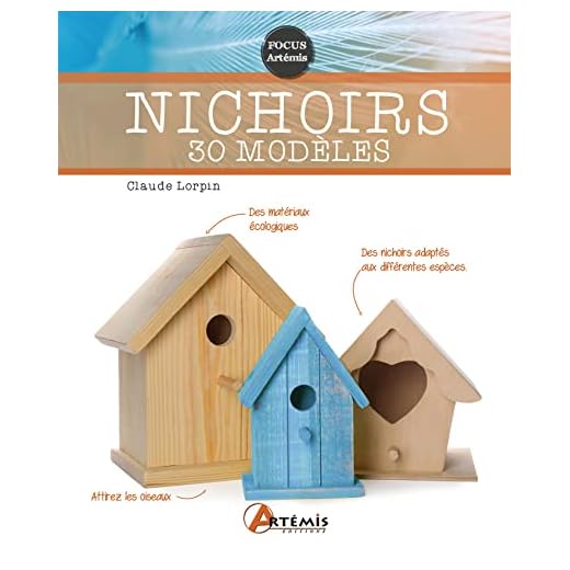 Nichoirs pour oiseaux, 30 modèles variés