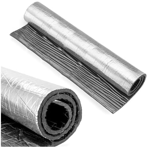 Mofun 394 mil 10.76 sqft Car Heat Sound Deadener, Dampening Insulation Mat, Firewall Heat Deadener, Noise Sound Deadener, Waterproof Sound Proof Sticker 40" x 40" Cover