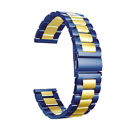 Bracelet de montre en métal solide 22mm noir pour un style urbain quotidien