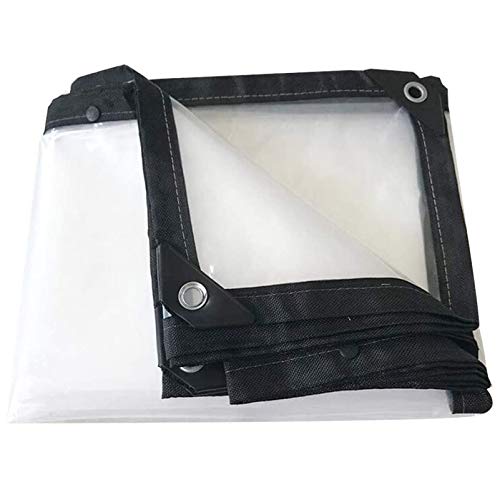 wasserdichte Plane Durchsichtig 6x8m, Abdeckplane Transparent, Mit Ösen Schutzplane Für Trampolin Balkon Boden Camping Pavillon Gartenmöbel