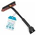 BIRDROCK HOME Snow Moover Small Car Brush and Ice Scraper with Foam Grip - Auto Snow Removal - Small Car Windshield - Lightweight Tough Durable