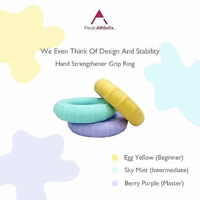 Hand Strengthener Grip Ring Exercisers Squeezer Gripper for Muscle Strengthening Training Tool