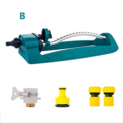 YFGlgy Lawn Bar Sprinkler, Adjustable and Oscillating, Rectangular lawn bar sprinkler for larges surfaces,B