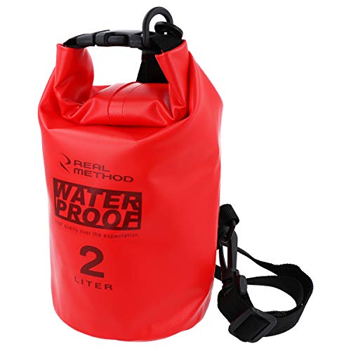 タカミヤ REALMETHOD ウォータープルーフターポリンドラムバッグ レッド 2L