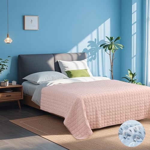 image for YnM Exclusive Cooling Weighted Blanket, Smallest Compartments with Gla