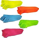 MDsport - Partybänder - Set von 50-126 cm - 5 Farben Neon - Schule - Sport
