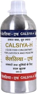 CALSIYA-H Vitamin H for Cow, Buffalo, Cattle, Farm Animals 500mL | Vitamin H with Vitamin D3 and Vitamin E Liquid Feed Concentrate for Livestock and Poultry | Multivitamin for Livestock