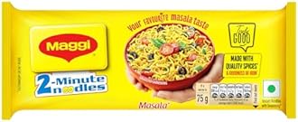 MAGGI 2-Minute Instant Noodles, Masala Noodles With Goodness Of Iron, Made With Choicest Quality Spices, Favourite Masala Taste, 280g/300g Pouch (weight may vary)