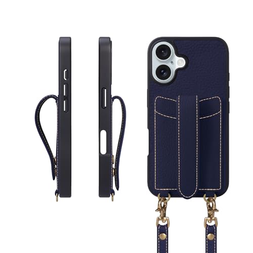 COGURE X}zP[X iPhone16Plusp V_[Xgbv {v J[h[ h~ ϏՌ Mtg{bNXt COPGC lCr[yNavyz