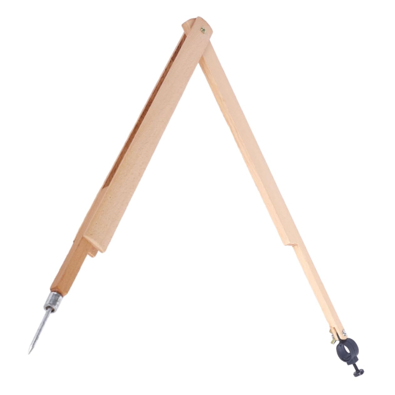 Operitacx 3 Piezas Compás de Madera para Geometría Escolar Herramienta de Enseñanza para Matemáticas y Física para Profesores Aula Diseño de Precisión Herramienta Didáctica para Dibujo y