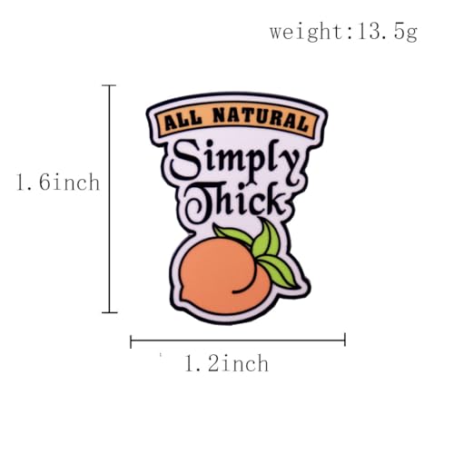 Image of All Natural Simply ... Enamel Pins Funny Lapel Pin Brooch Clothing Backpack Badges Fashion Accessories Gift