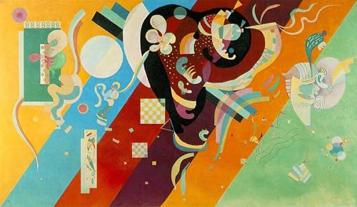 Poster Image Déco Vassily Kandinsky | Cadeau Idéal Crémaillère Toile 60x90cm