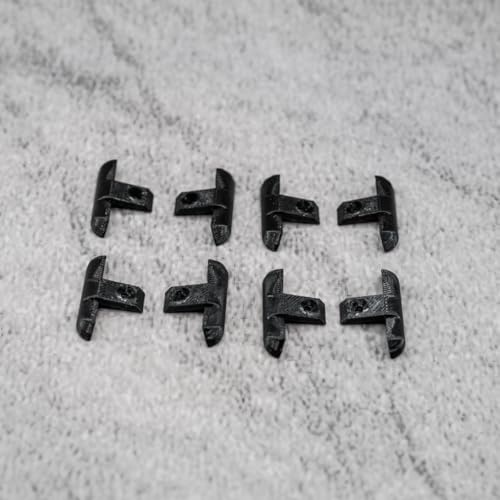 ULEIVA Ersatz Endkappe 8 Stck Schwarz Typ A kompatibel mit Kederleiste Zierleiste Endstück für Wohnwagen kompatibel mit Tabbert (Schwarz)