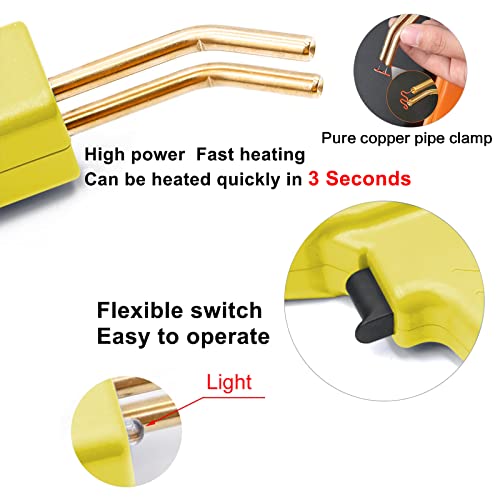 Aqtzgos Car Bumper Repair Kit, Plastic Welding Machine, 50W Thermal Stapler Plastic Repair Kit, 110V Car Bumper Crack Repair Kit With Pliers And 4 Types Of Heatwave Flat Nails (Yellow) #TOP1