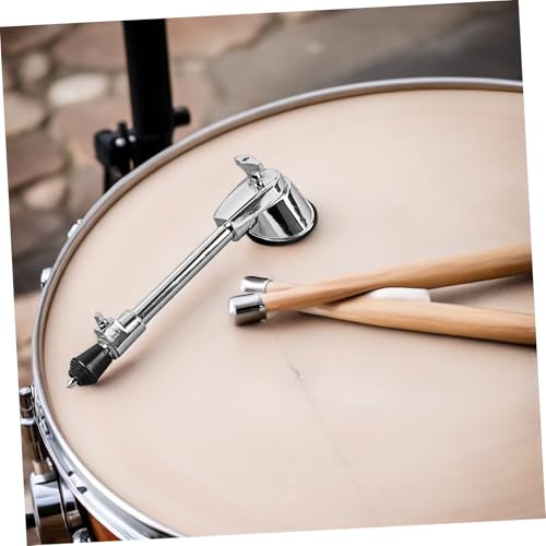 Support de batterie Ciieeo stable en métal argenté pour percussion - 6