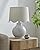 BoutiqueRugs Pojezerje Bohemian Ceramic Table Lamp for Bedroom, Bedside Nightstand - Decorative Boho Tabletop Lamp for Living Room - Rattan Shade - White, Cream