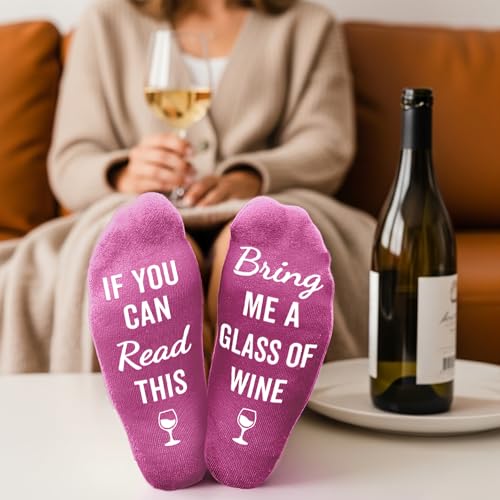 Image of VICRAZY Wine Gifts for Men, Women - Funny Socks - Gifts for Lovers - Stuff, Stocking Stuffers