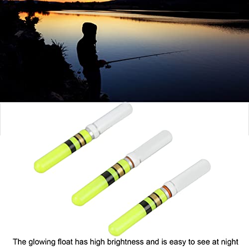 Alomejor Boyas de Pesca LED de Cola Luminosa Brillante 3 Piezas Verde para Pesca Nocturna en Agua Dulce y Salada miniatura 6