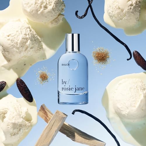 by rosie jane eau de parfum spray dulce - clean perfume for women - non-toxic body mist with notes of creamy vanilla brown sugar amp warm hinoki wood - paraben sulfate amp phthalate free 50ml