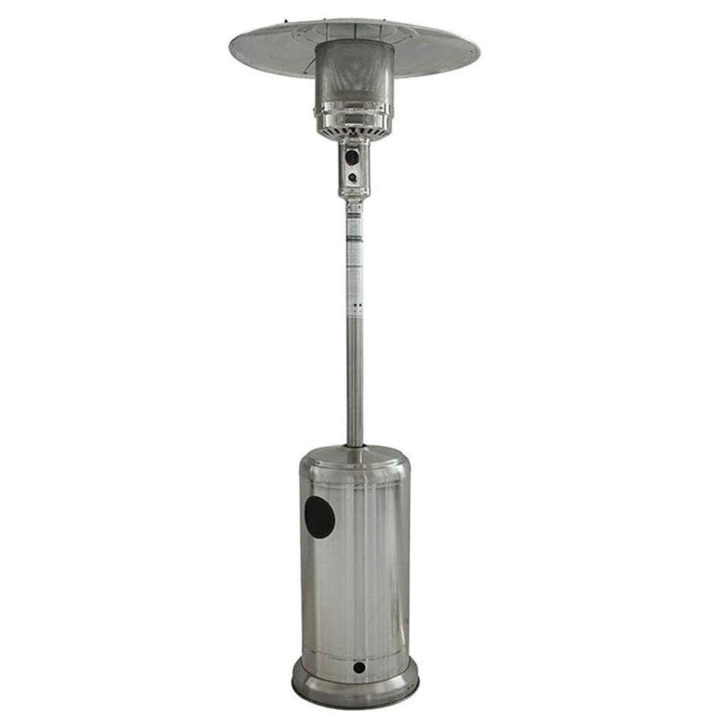 Calentadores de Patio eléctricos para jardín, Estufa de calefacción para Patio Exterior, Calentador de Patio de Acero Inoxidable, Calentador de Gas con Ruedas para terraz,