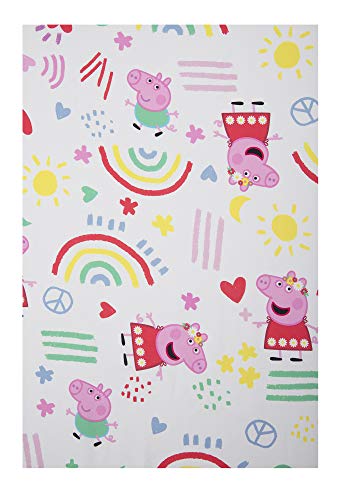 Peppa Pig 4 Piece Toddler Bedding Set - Includes Quilted Comforter, Fitted Sheet, Top Sheet, And Pillow Case - Peppa Pig Character Design For Girls Bed #TOP2