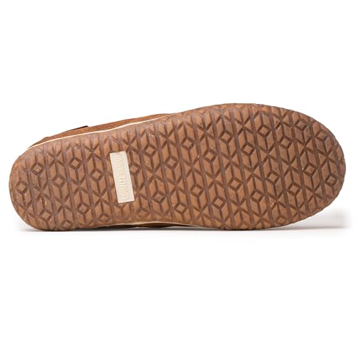 Minnetonka Men's Tilden Moccasin Suede Indoor and Outdoor Slippers3