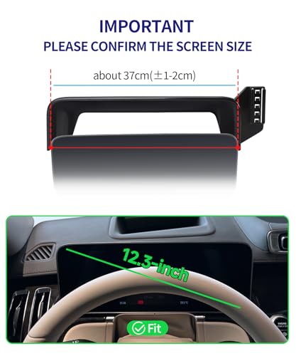 Car Phone Holder for Mercedes Benz S-Class S500 S580 S680 4Matic 2021-2025, 12.3" Screen Fixed Clip, Auto Accessories Navigation Bracket, Interior Decoration Mobile Phone Mount, 360° Rotation by Masergogo - Used condition - Image 5
