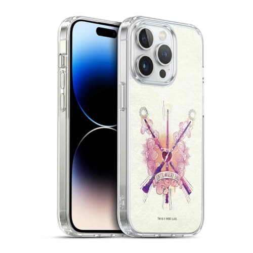 Head Case Designs Officially Licensed Harry Potter Until The Very End Wands Deathly Hallows XXVI Gel Case [Military Grade Protection] Compatible with Apple iPhone 14 Pro and Compatible with MagSafe
