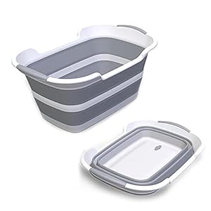 Vasca da Bagno Pieghevole Multifunzione: Portatile, con Drenaggio, per Interni/Esterni, Animali e Bambini

