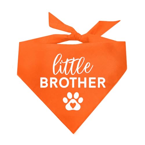Little Brother Family Matching Dog Bandana (218 Orange, OS)