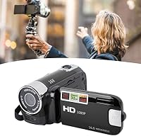 Cameră video Goshyda 4K 48MP, înregistrator DV, ecran rotativ de 2,7 inchi, zoom digital 16X, negru, USB pentru conectare la calculator 5