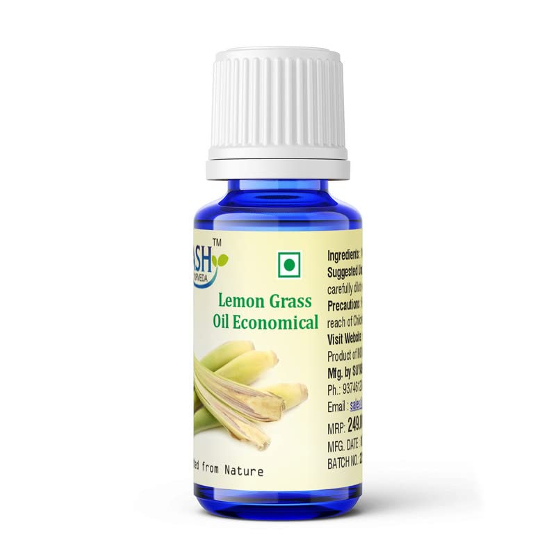Suyash Ayurveda Lemongrass Oil Economical | Essential Oil | 15ML